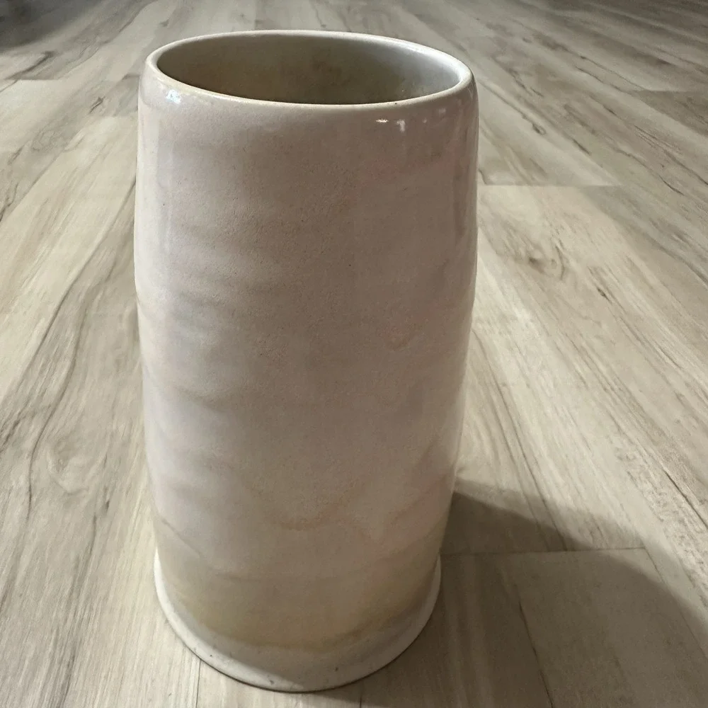 Alissa Goss Pottery Lot Of 2 Vase‎ Jar Pitcher - Honey Glaze Fast Shipping